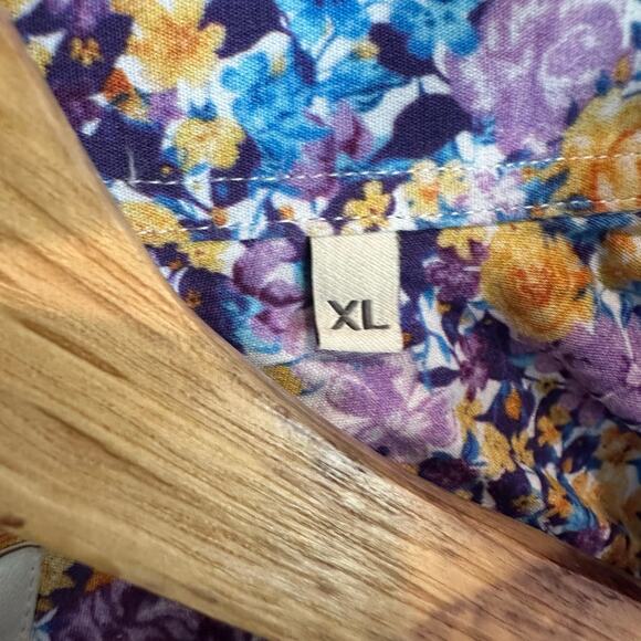 Kurt River Kelsey Spread Slim Fit Floral Button Up Shirt XL - Picture 3 of 11